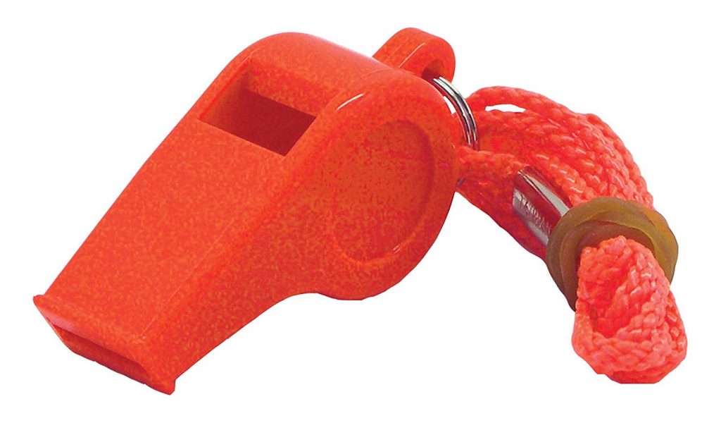 17 Must Have Supplies for Backpacking - Safety Whistle