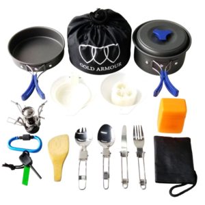 Best Mess Kits for Backpacking - Gold Armour 17 Piece