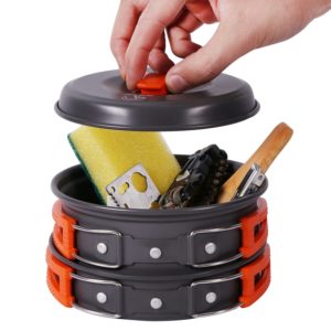 Best Mess Kits for Backpacking - Redcamp 13 Piece