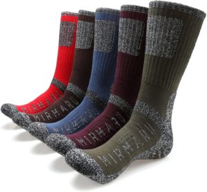 Unique Gifts for Outdoor Enthusiasts - MIRMARU Men's Multi Performance Outdoor Sports Crew Socks